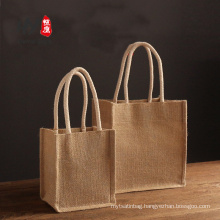 Wholesale vintage breathable no smell jute tote bag